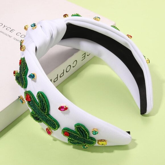 Mexican Headbands for Women Beaded Wide Top Knot Fiesta Accessories main image 7